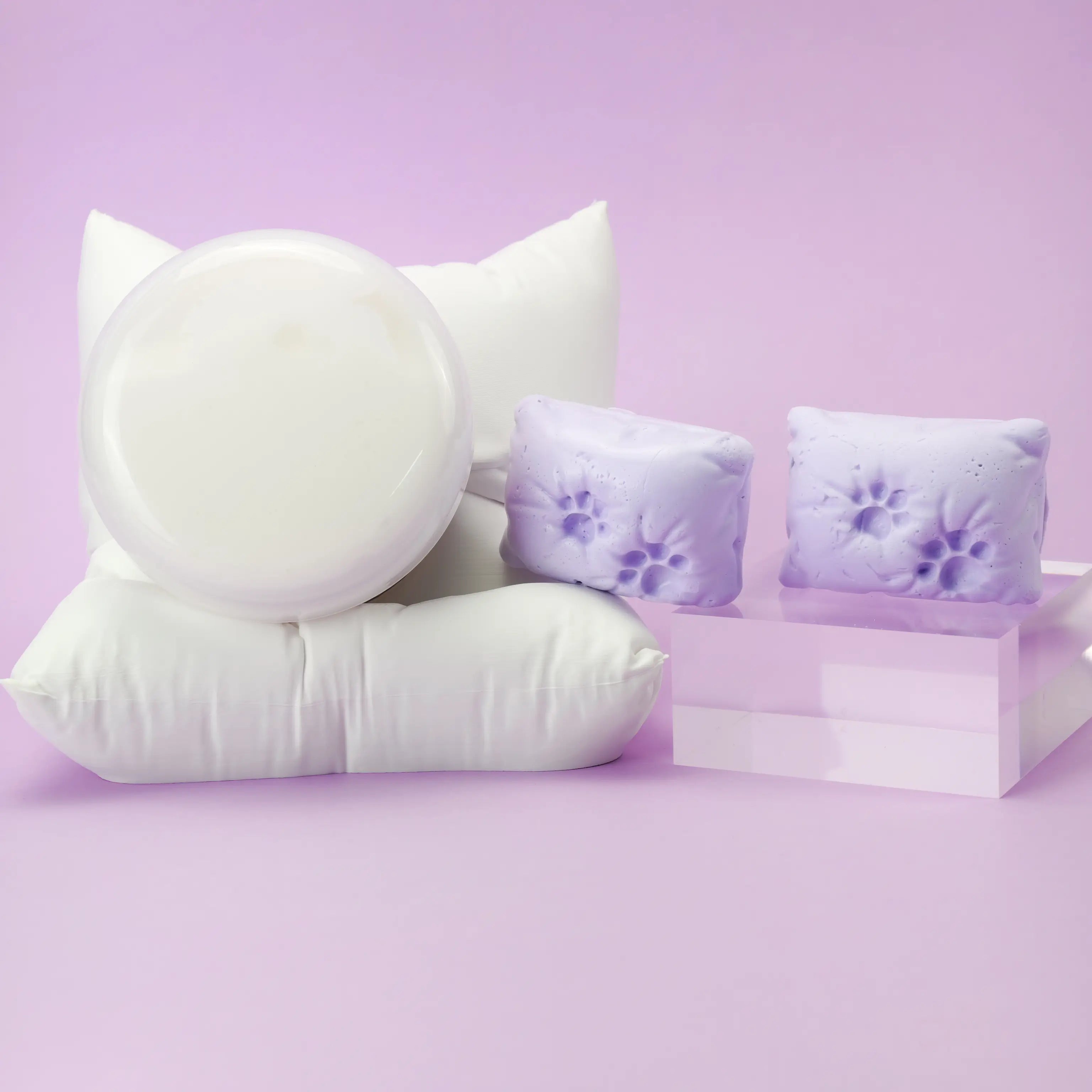 Plop down on the pillow white glue slime