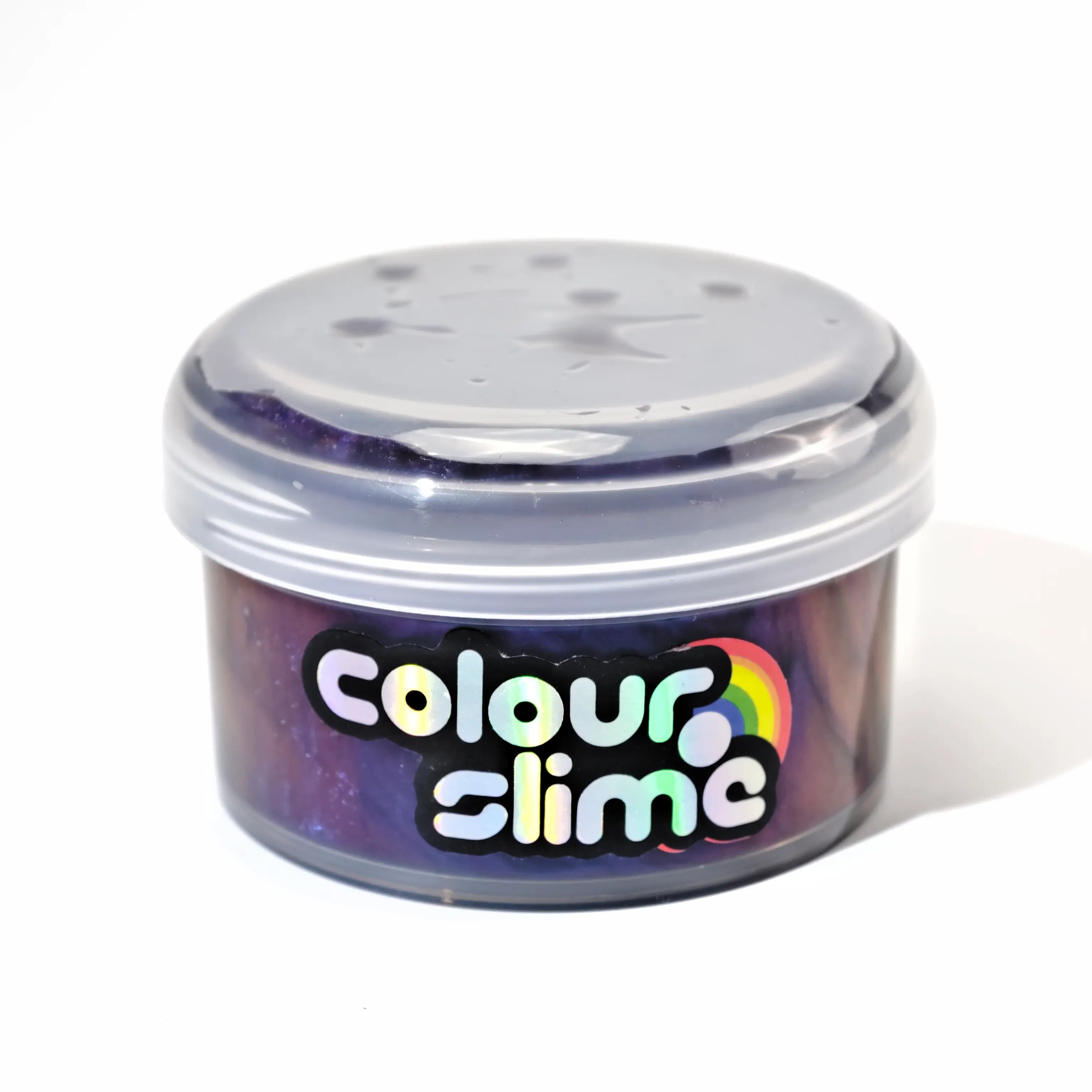 Handmade High quality Purple Galaxy Coated clear Slime Putty Texture