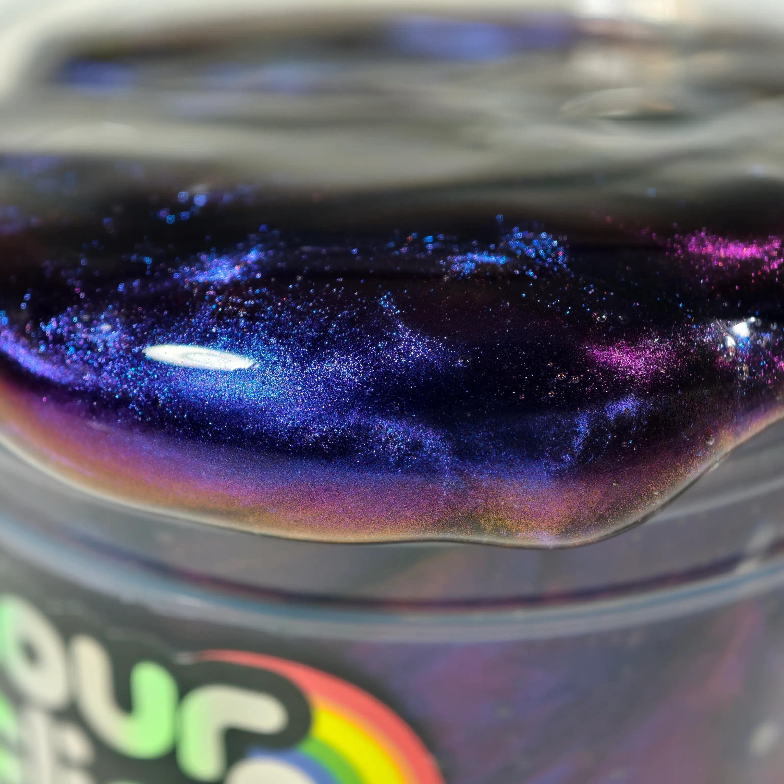 Purple Galaxy Slime Putty Details