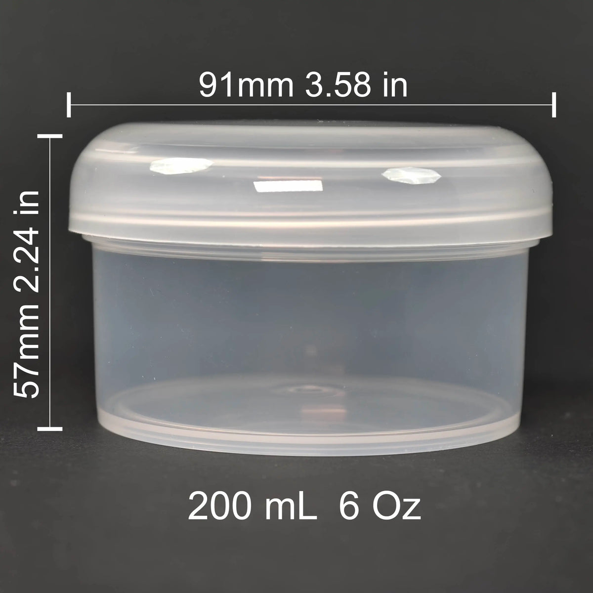 Container Of Slime Slime Container with Dome Lid 6 Oz – Colour Slime