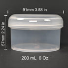 Slime Container wiht Dome-lidslimejar6Oz