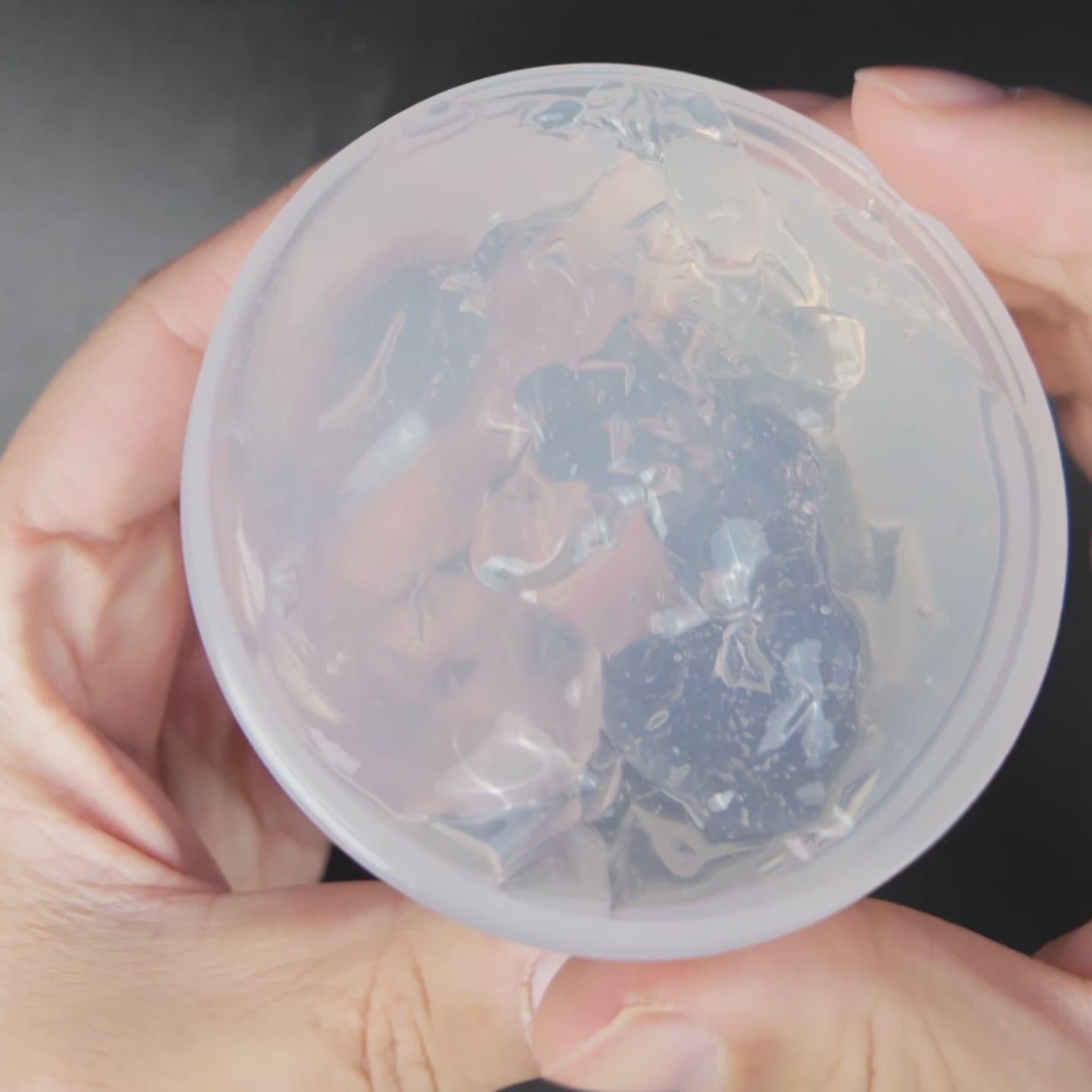 Coated Clear Glue Putty Texture Slime  ASMR video